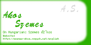 akos szemes business card